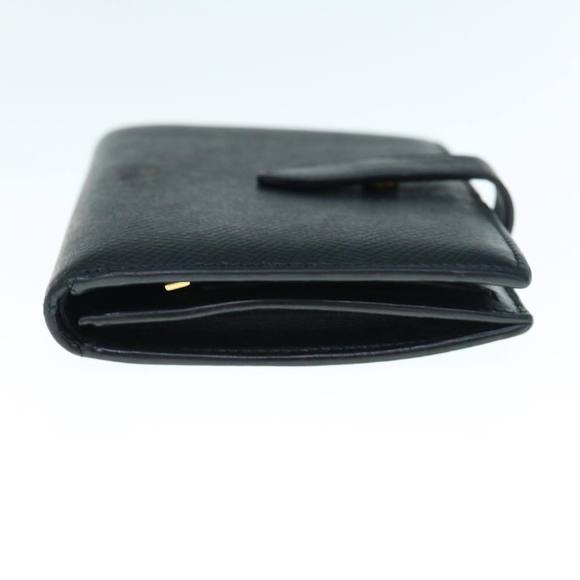 CELINE Wallet Leather Black Auth hk1002 - Picture 6 of 16